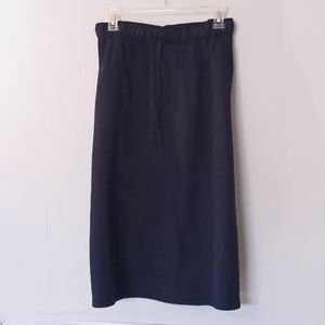 Jaclyn Smith Women's Drawstring Elastic Waist Skirt - Size (1X) - Blue - Casual